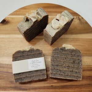NOT FOR SALE Handmade Soap Organic Tallow Cappuccino Soap w Soap Dish